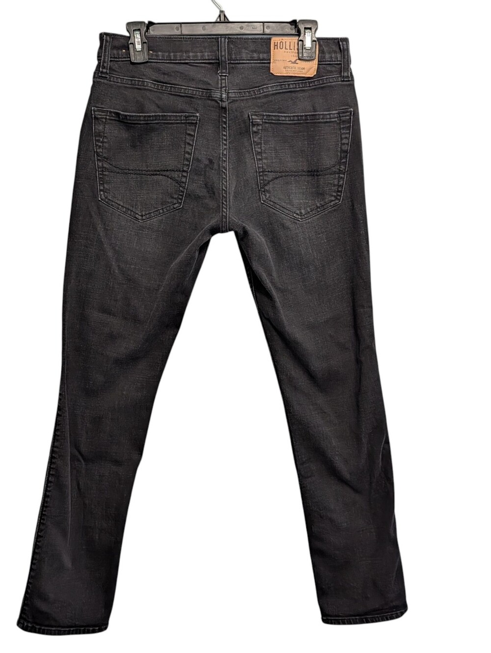 Hollister Mens Size 31x30 Black Denim Skinny Jeans Normcore Casual